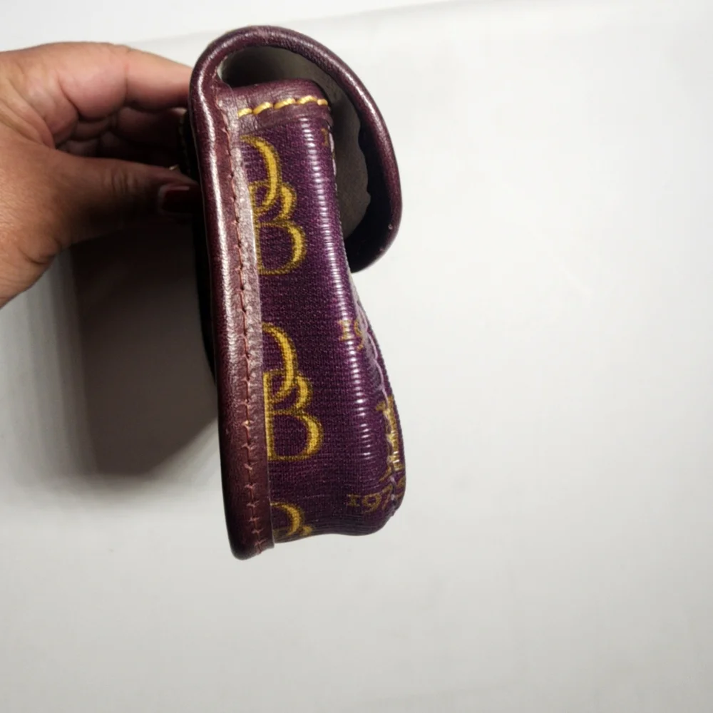 Dooney & Bourke Purple and Gold Wristlet - Picture 3 of 6